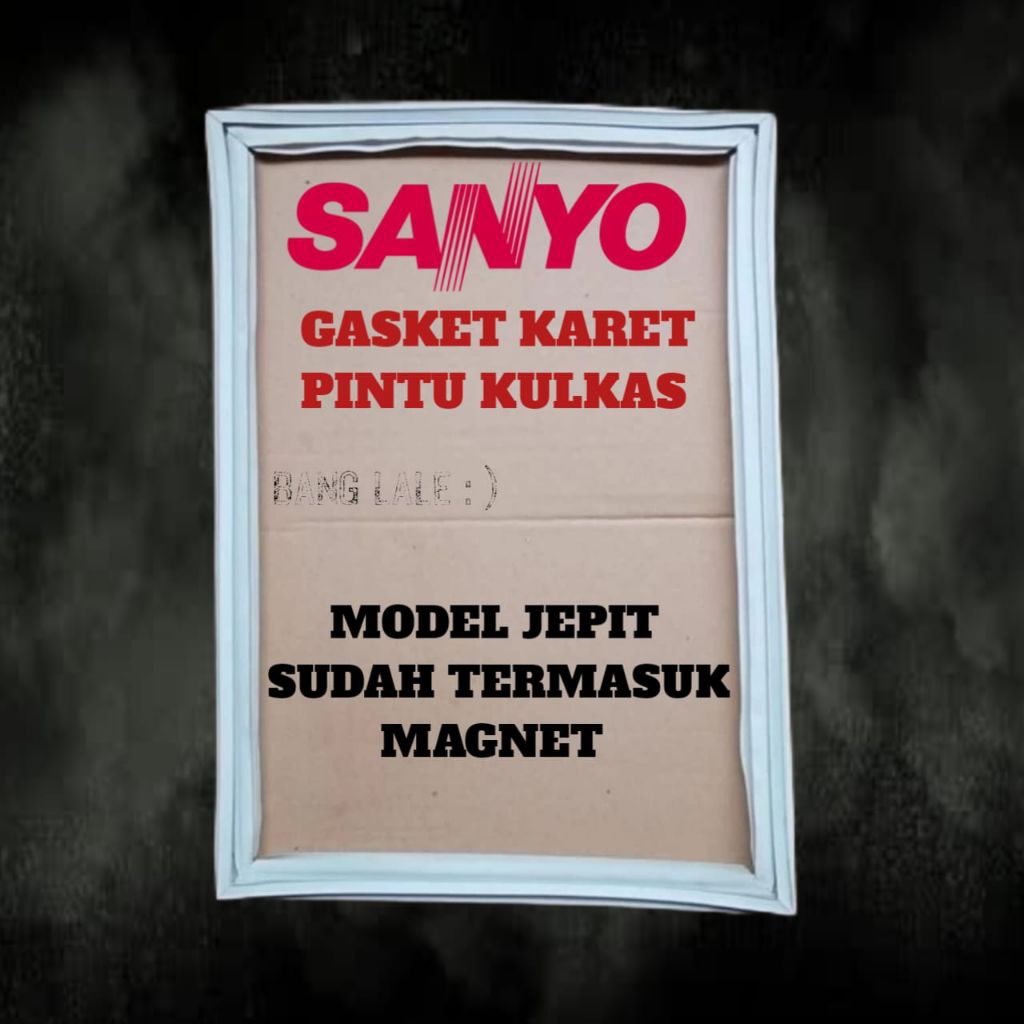 GASKET KARET PINTU KULKAS 1 PINTU SANYO MODEL JEPIT 49 X 103 CM