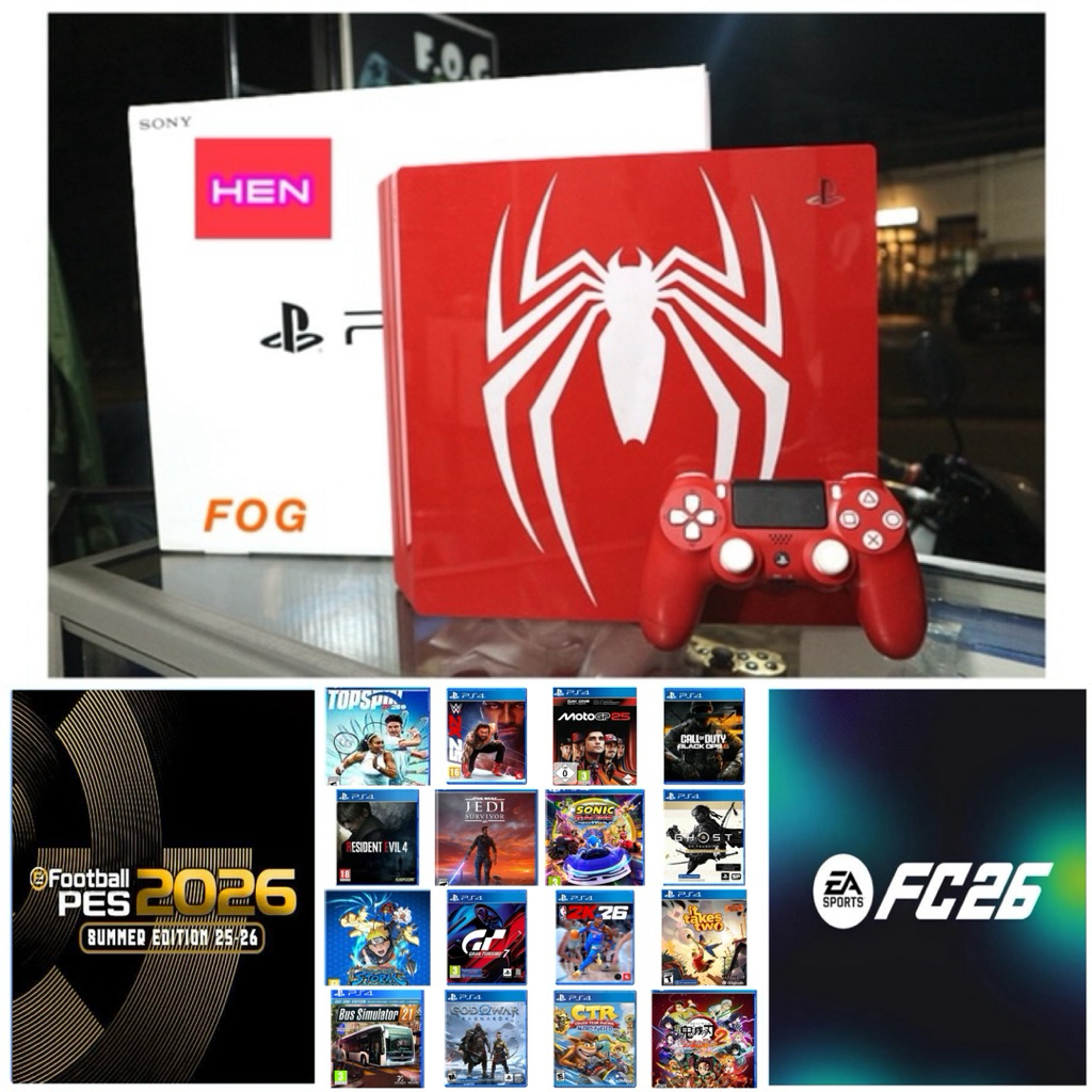 PS4 Pro 1tb Spiderman Edition CFW Hen