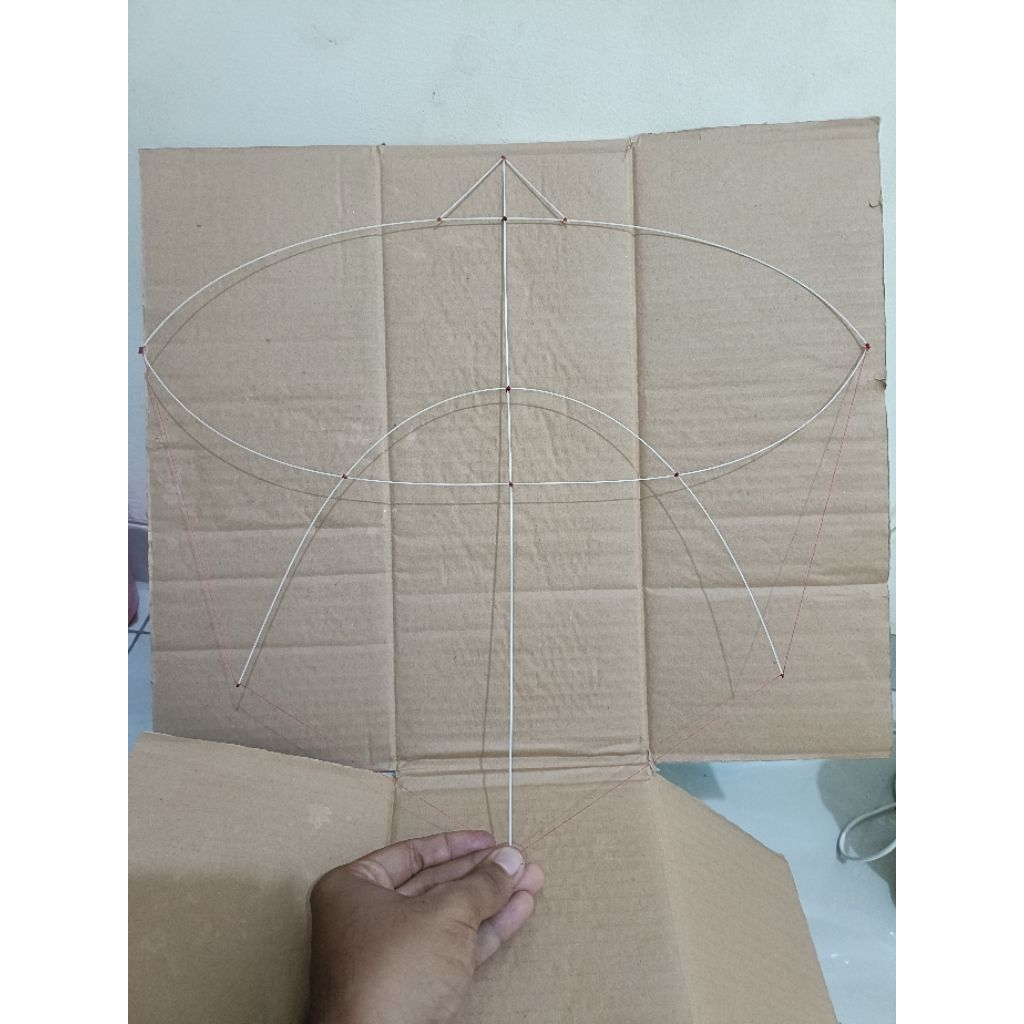 kerangka layangan papiran mini