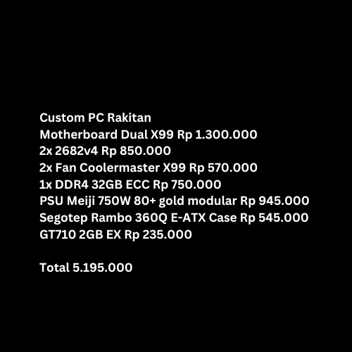 Custom Link PC Rakitan ServerBisnis