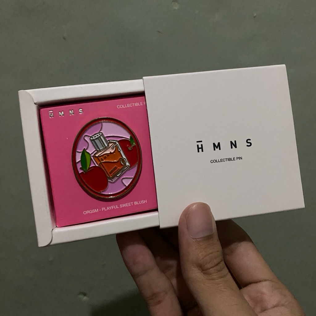 HMNS enamel collectible pin orgasm original from HMNS parfum