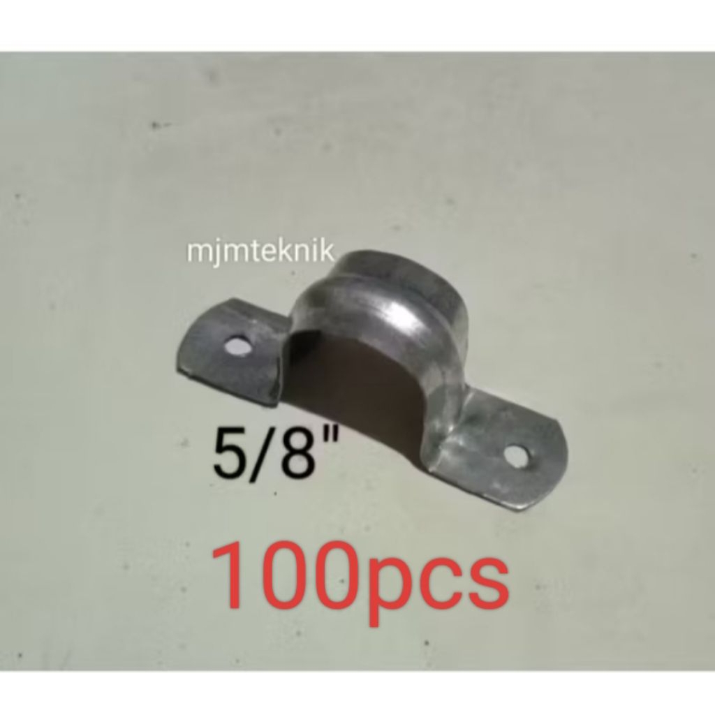 100pcs KLEM OMEGA/PIPA PARALON/PIPA LISTRIK 5/8 inch