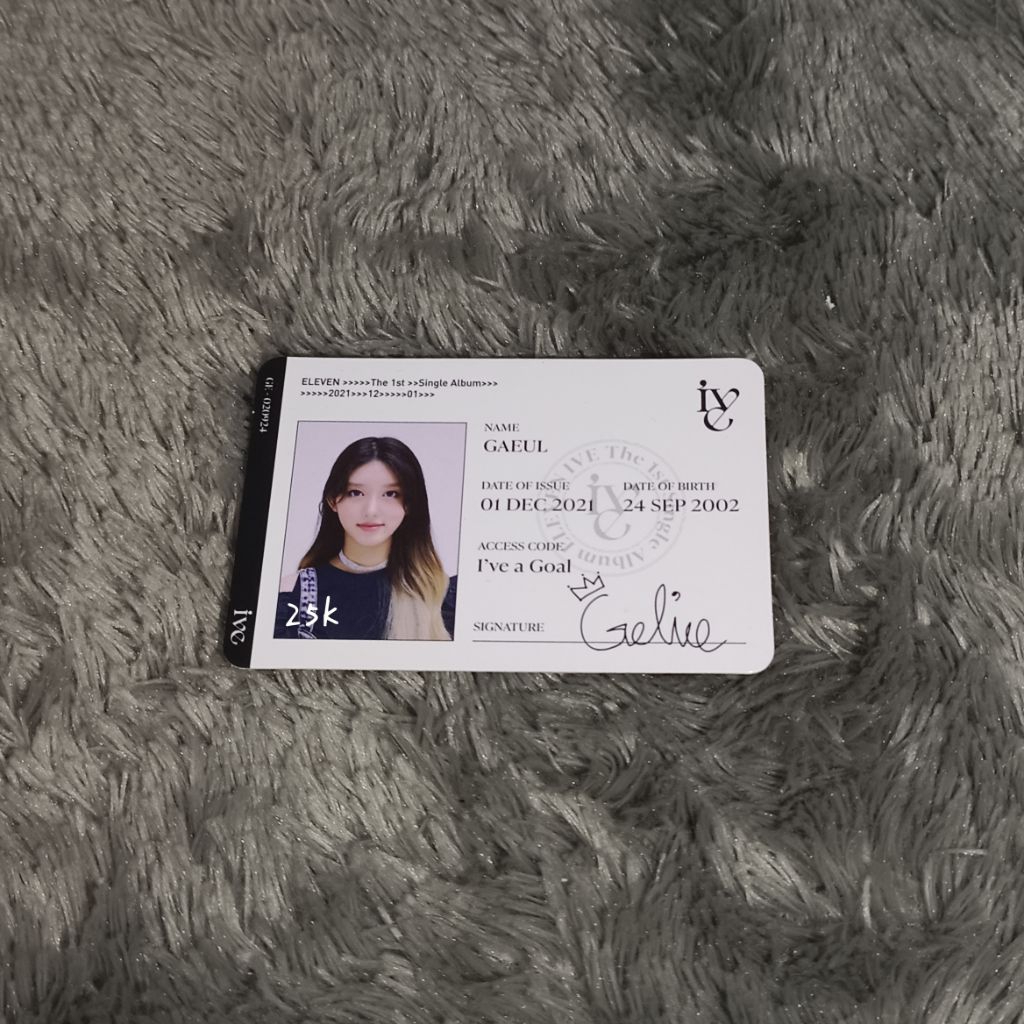 IVE ID Card Eleven Gaeul