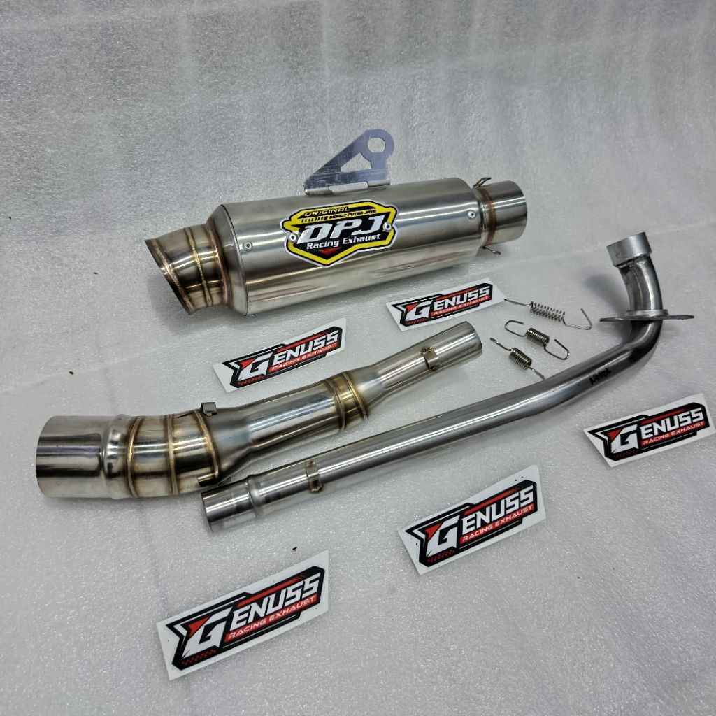 DPJ Knalpot Racing KOMPETISI untuk Motor Vega Jupiter Shougun Smash Supra Astrea Blade Win dll