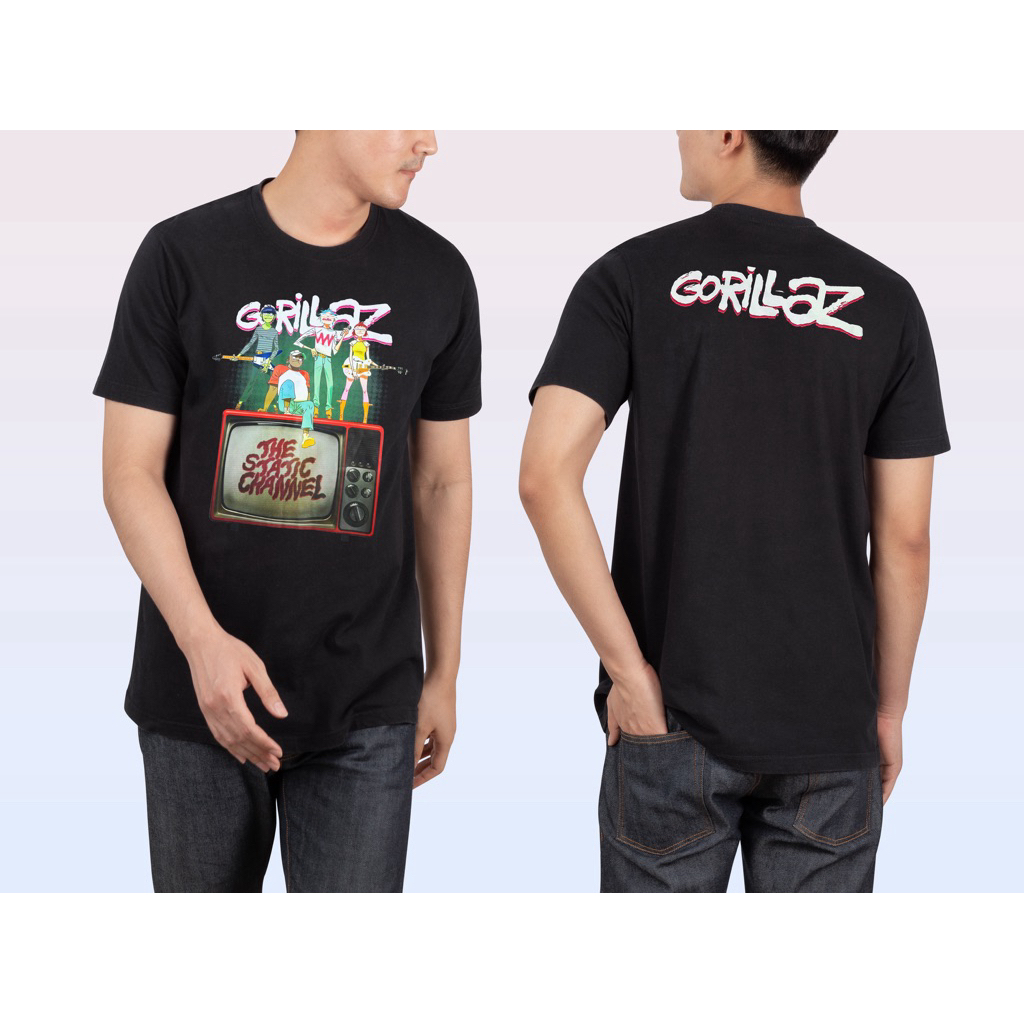 Kaos Distro Gorillaz Tshirt Distro Band Gorillaz Atasan Pria Band Gorillaz