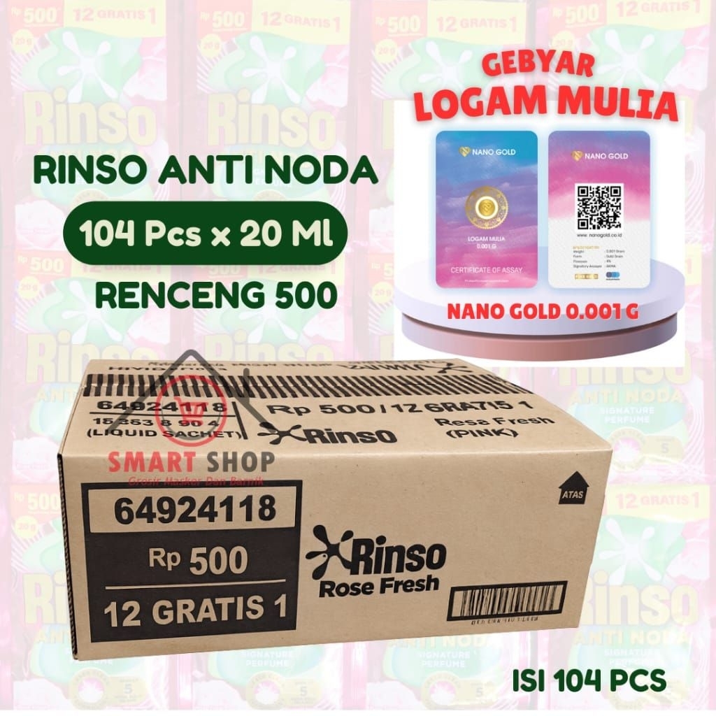 rinso cair sachet renceng 1 dus Rinso cair anti noda Rinso cair harga grosir