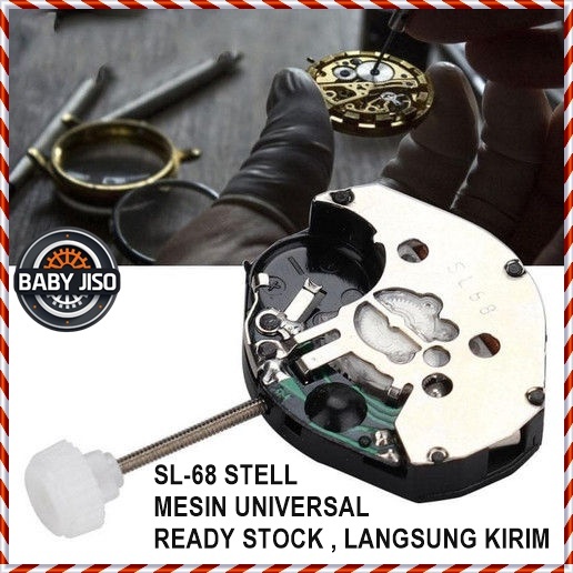 GROSIR Jam Mesin Kaleng SL68 3 Jarum Murah || Mesin Jam Tangan Kaleng SL68 3 Jarum Universal