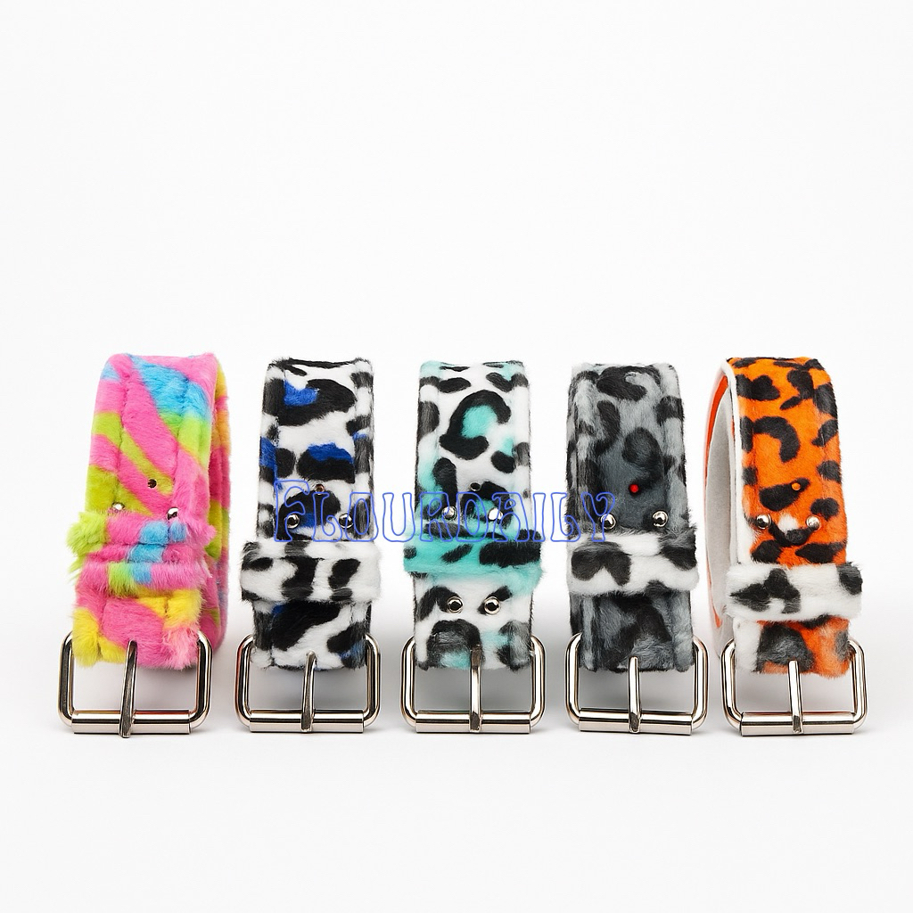 Ikat Pinggang Motif Macan Leopard | Beber Leopard | Belt Motif Leopard Unisex Pria Wanita