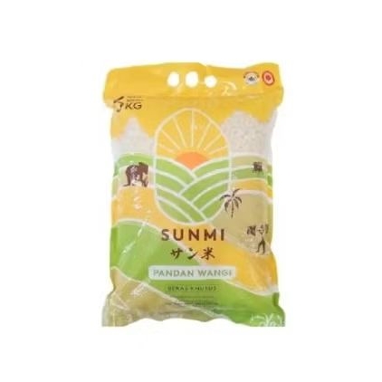 Sunmi Beras Pulen Pandan wangi 5 Kg