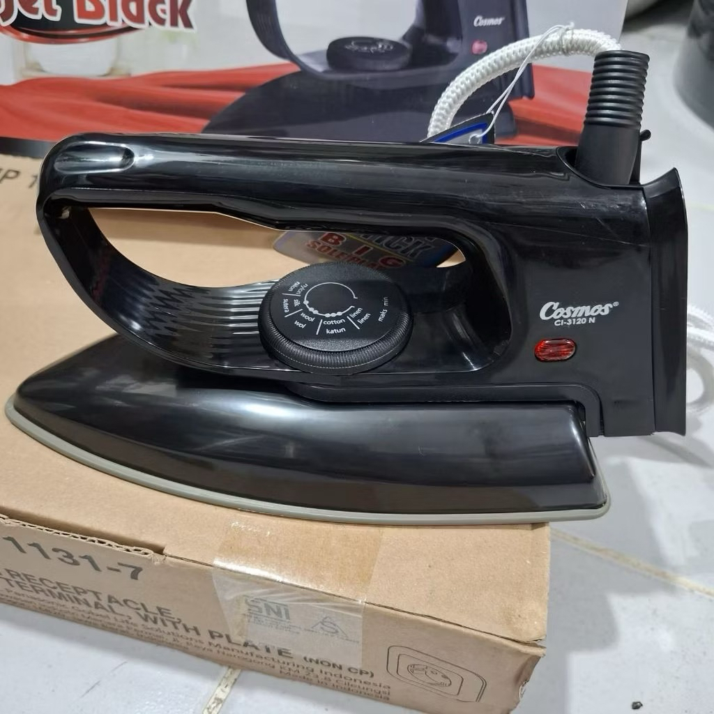 Setrika listrik jet black cosmos | Setrika cosmos | Setrika | Setrika termurah | Setrikaan