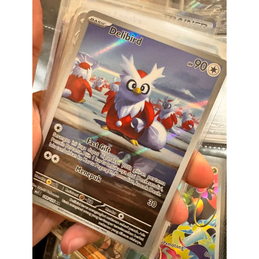 Delibird AR MA1 148/126 Kartu Pokemon TCG Mega Evolusi