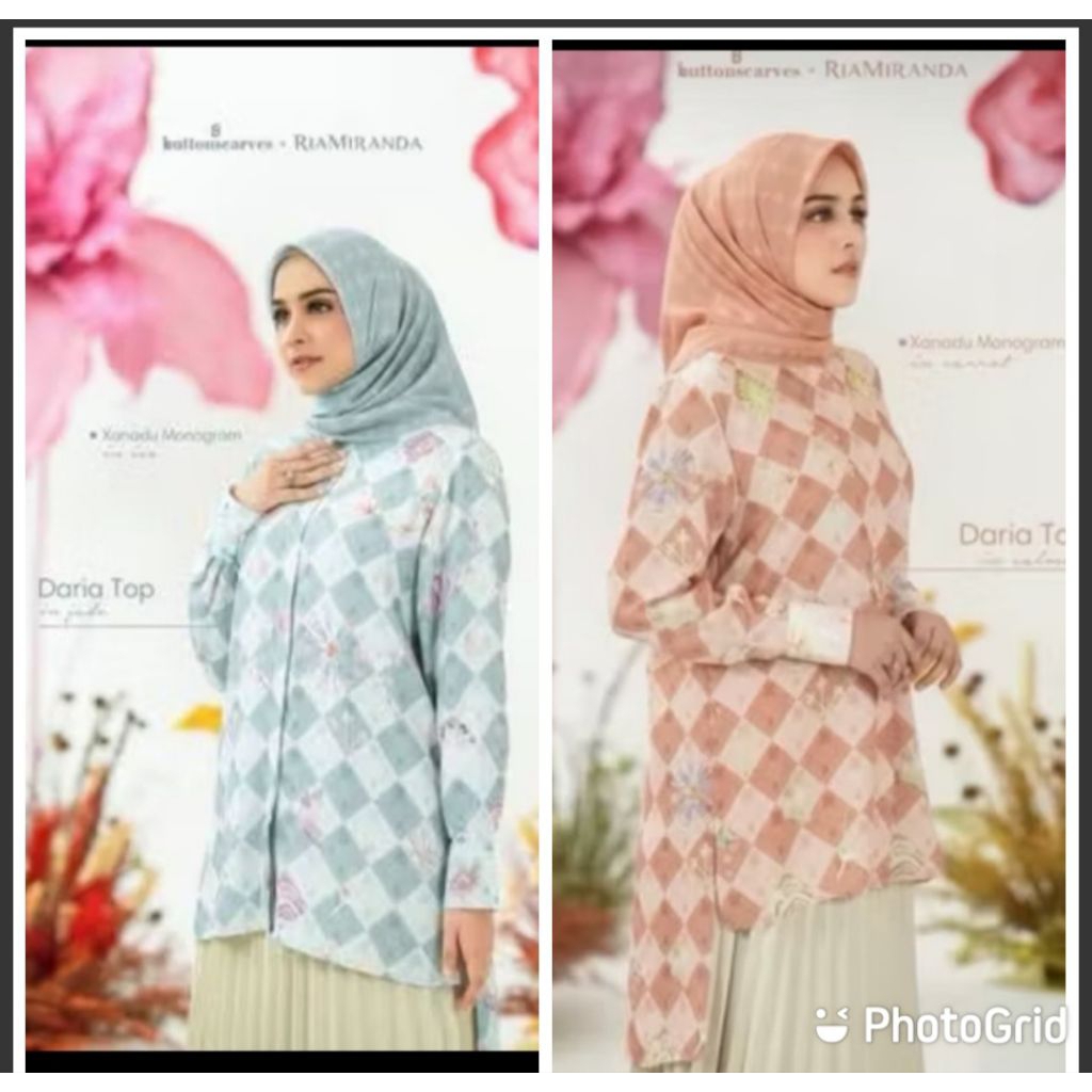 New  Daira Top The Xanadu Buttonscarves x Ria Miranda