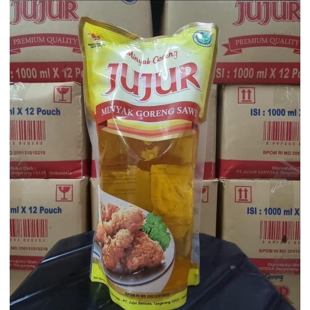 Minyak Goreng Jujur Pouch 1 L isi 12 ( 1 Dus)