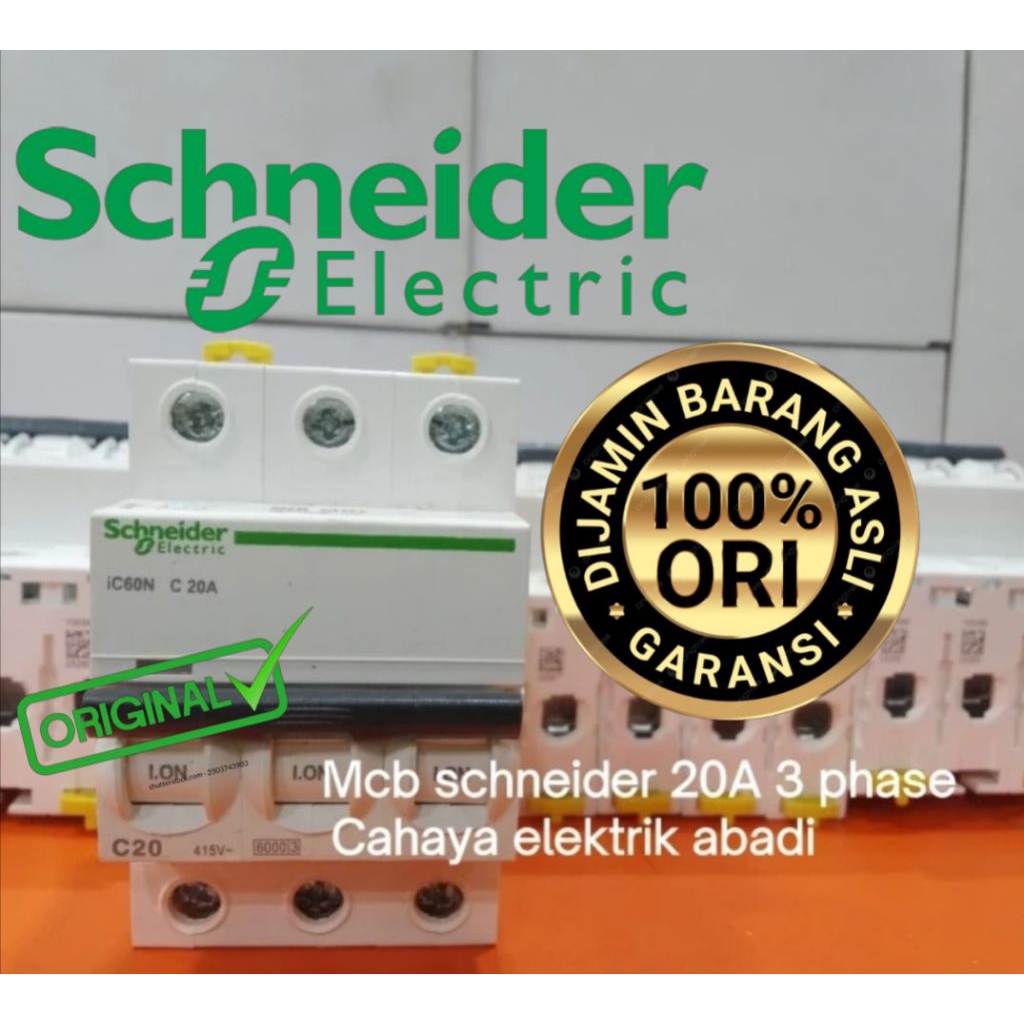 mcb schneider Acti9 A9F74320original 3p 20a mcb 3phase 20ampere original MCB Schneider 3phase origin