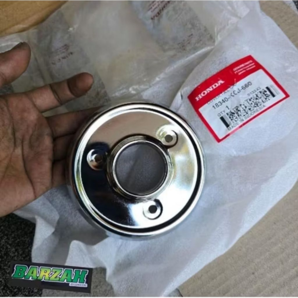 18340-kcj-660 tutup cover knalpot bagian belakang honda tiger revo original baru AHM