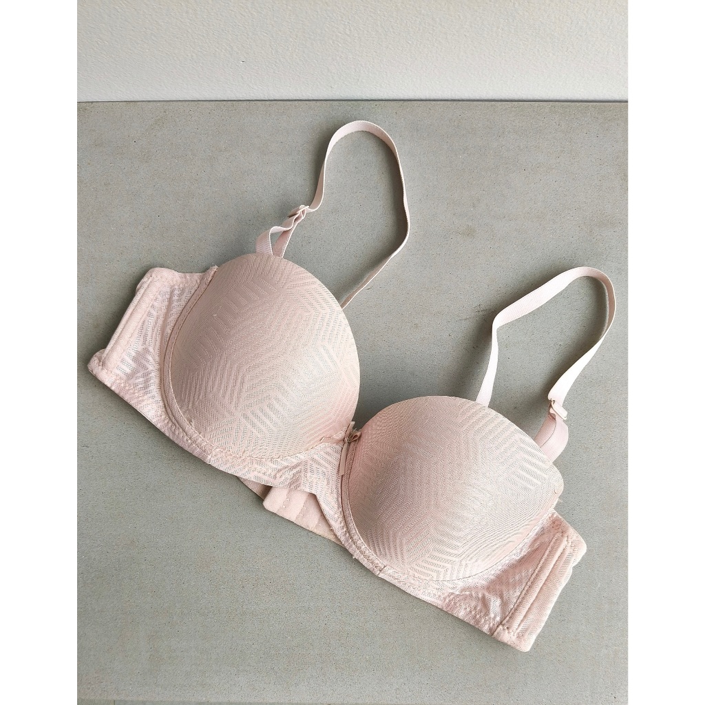 preloved original Felancy soft pink push up bra B 80 (36) / BH wanita warna nude