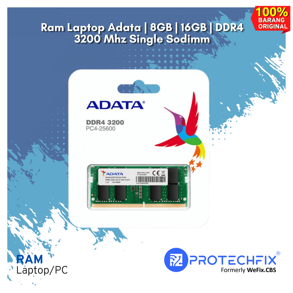 Ram Laptop Adata | 8GB | 16GB | DDR4 3200 Mhz Single Sodimm