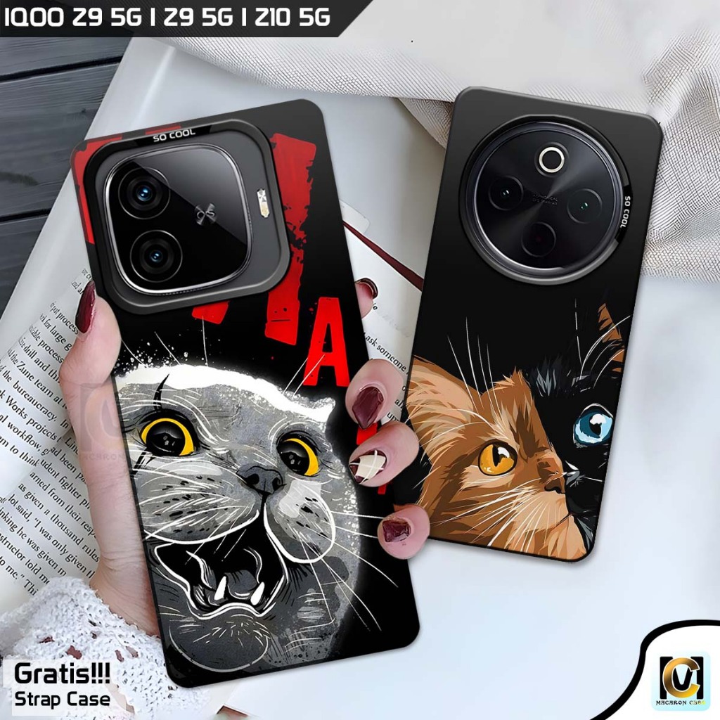 Case So Cool Iqoo Z9 5G | Iqoo Z9X 5G | Iqoo Z10 5G Terbaru 2025 Motif Kucing | SoftCase HP Vivo IQO