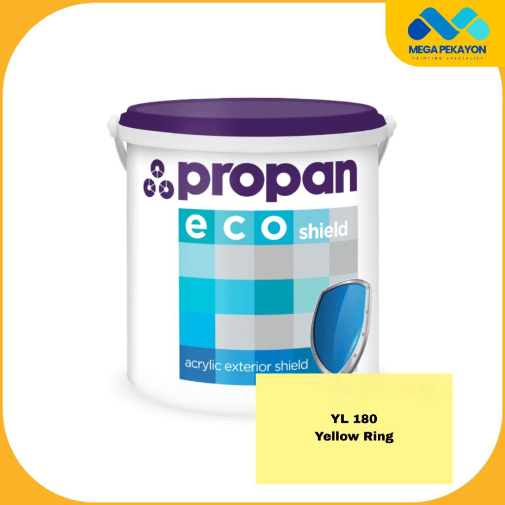 PROPAN - ECOSHIELD ES-600 5KG WARNA YL 180 YELLOW RING/CAT TEMBOK DINDING LUAR EXTERIOR PAINT