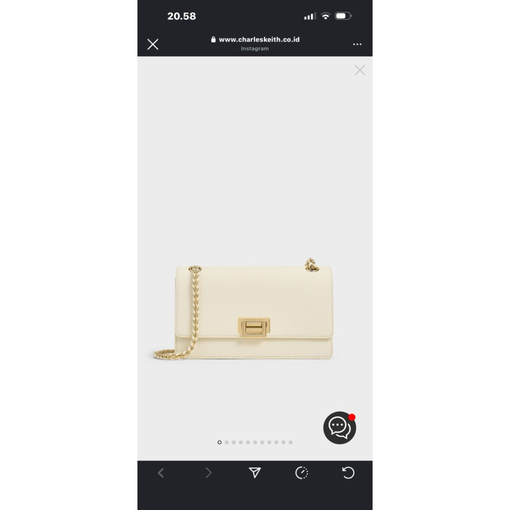 PL TAS CHARLES N KEITH WARNA PUTIH