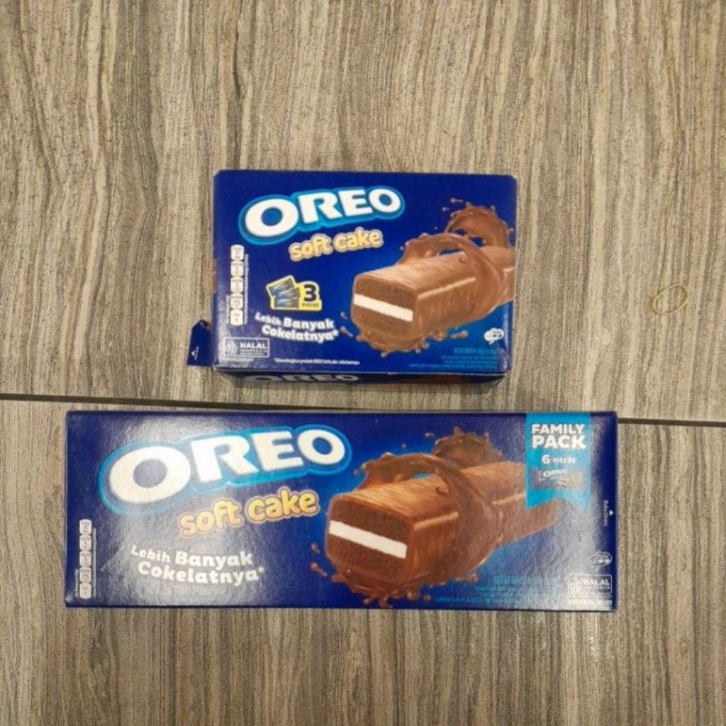 Oreo soft cake bolu coklat family pack ( isi 6 / box ) / ( isi 3 / box )
