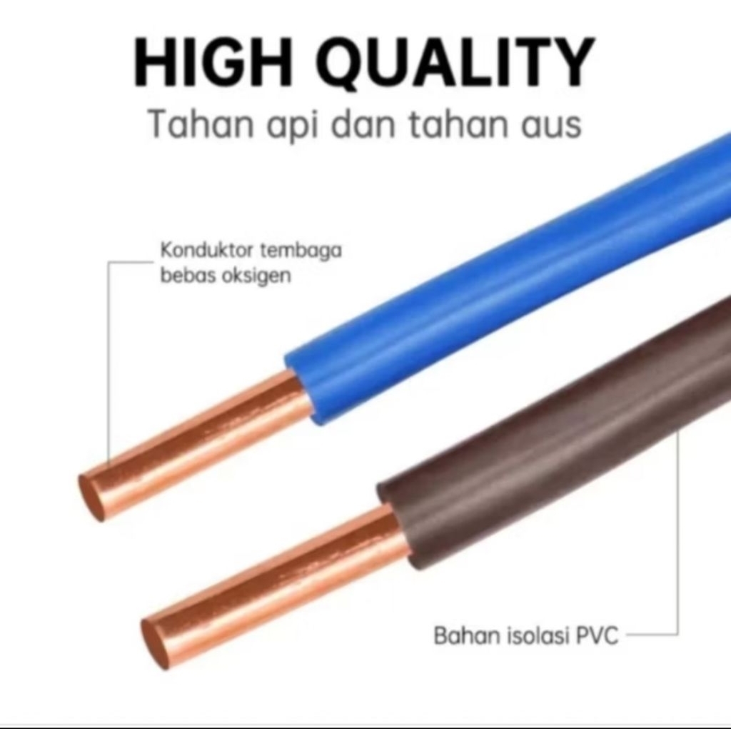 Mitsuyama_ Kabel Tembaga Hakamitsu Nym 2X1.5, 50 Yard.