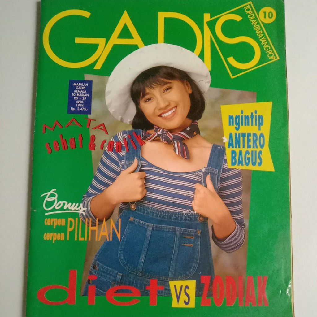 Majalah Gadis Tahun 1994 Cover Miranti Larasatining (Finalis Gadsam'93)