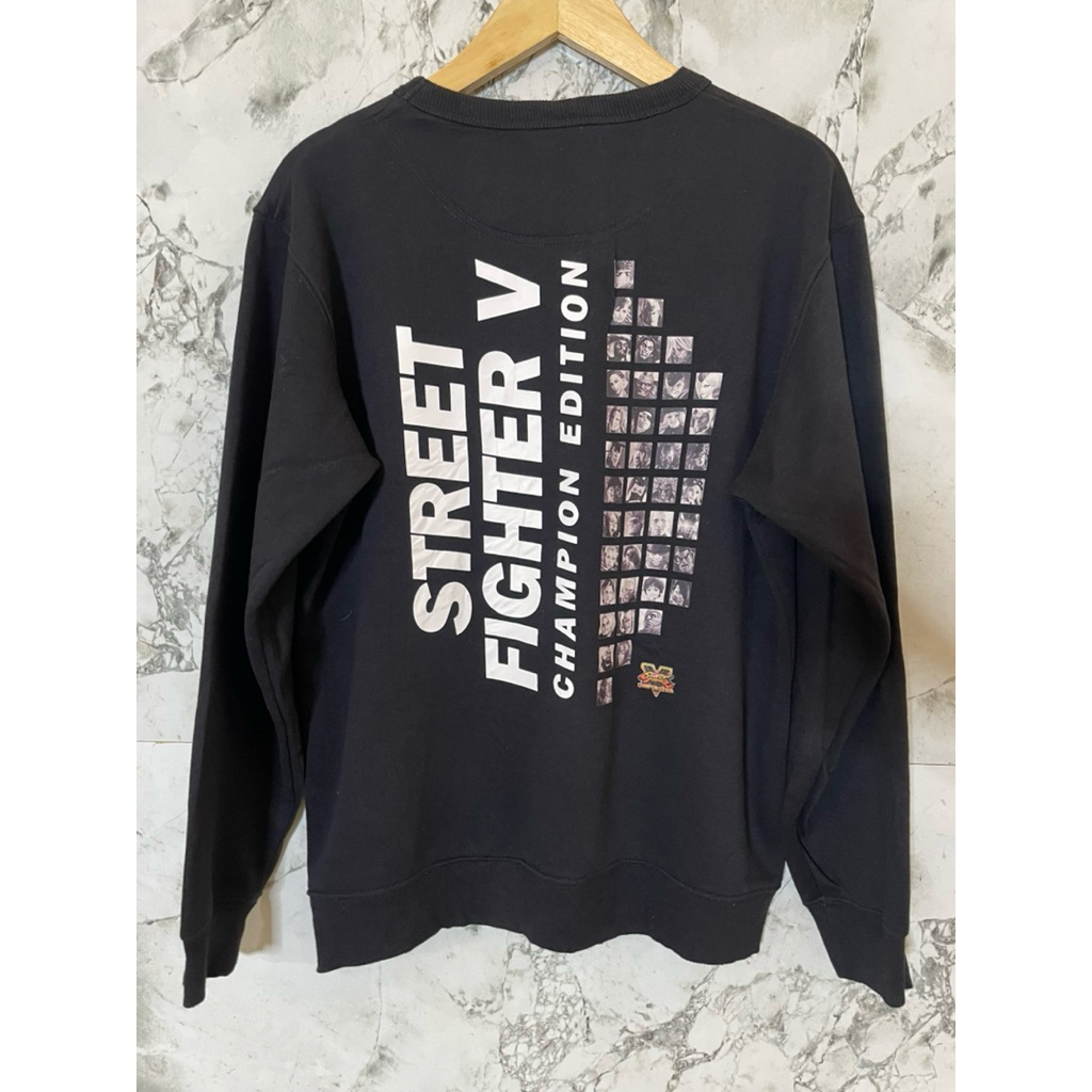 baju gamer crewneck limitted edition street fighter v champion edition