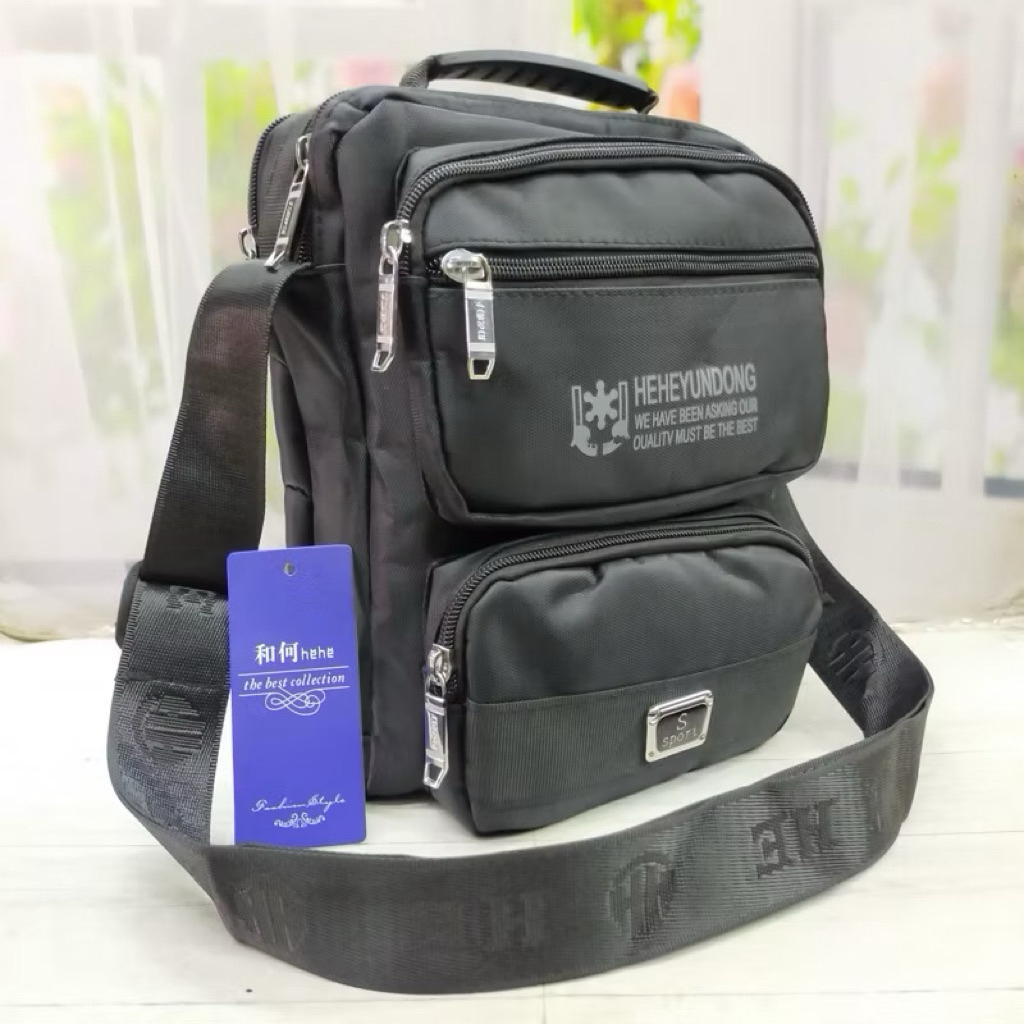 Tas nilon hehebag banyak ruang pria tas kuliah haji umroh