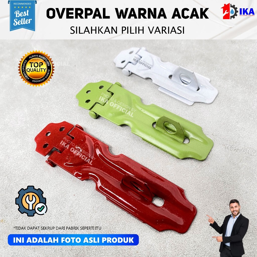 Overpal Gembok - Grendel Overpal No3(8CM), N0 4(7cm), No 5(6cm) Overpal Overval Grendel Kaitan Kunci