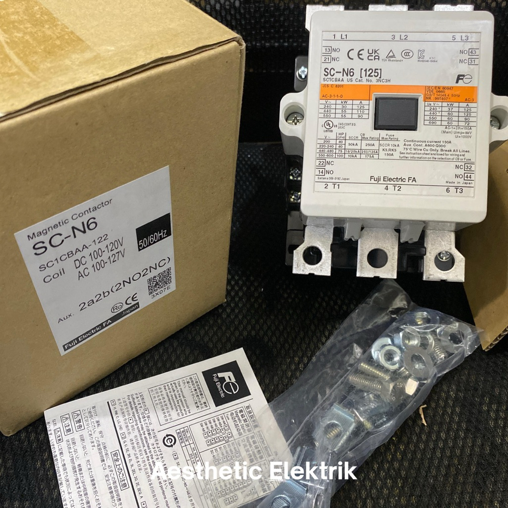 Magnetic Contactor SC-N6 110Vac/Vdc Fuji Electric ORIGINAL