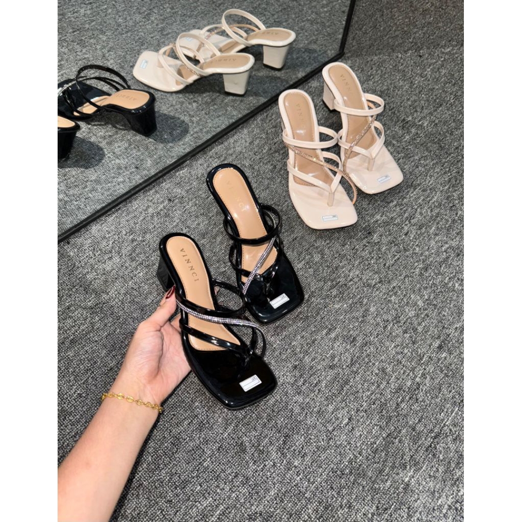 style sendal wanita tumit tahu