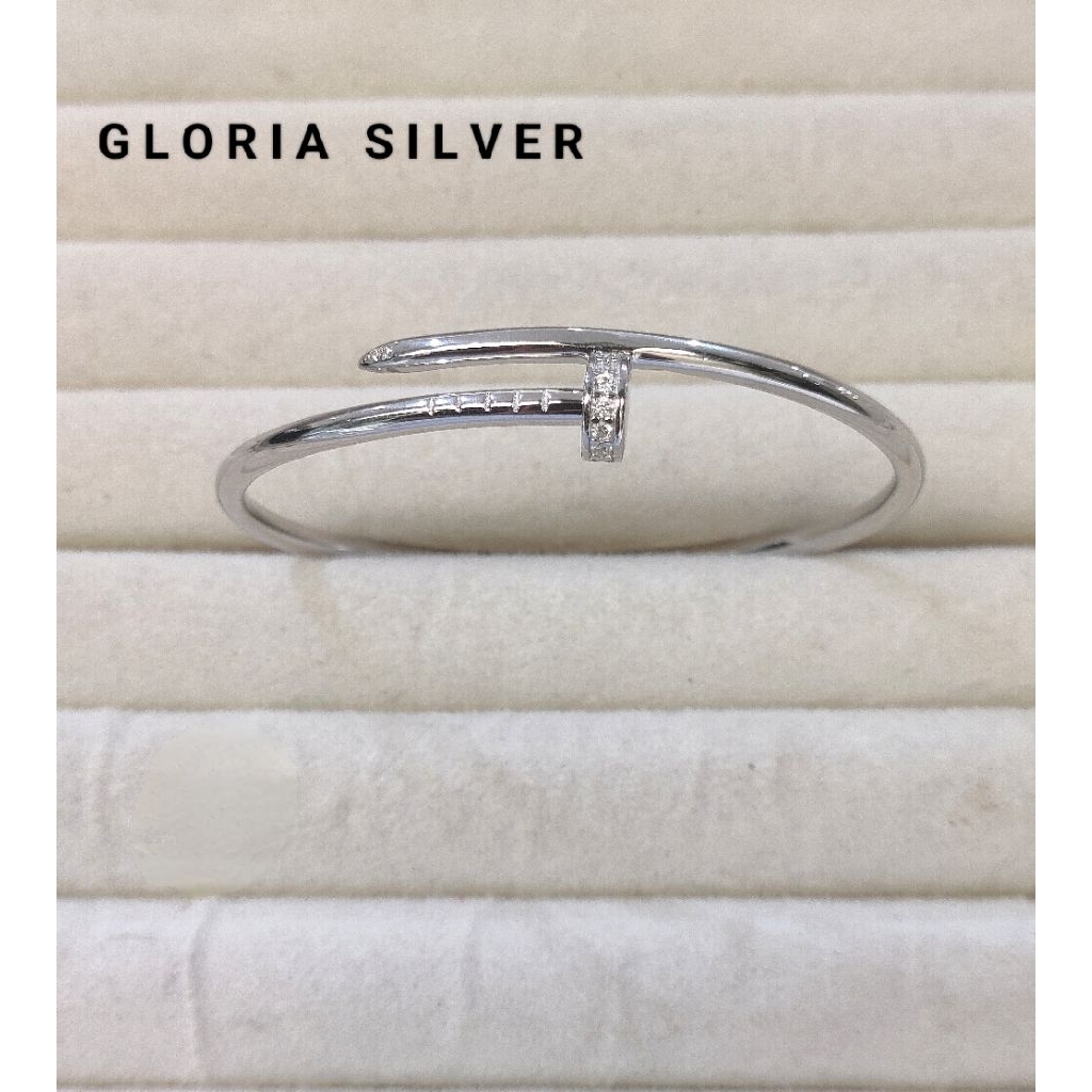gelang paku polos JN.OP SILVER 925
