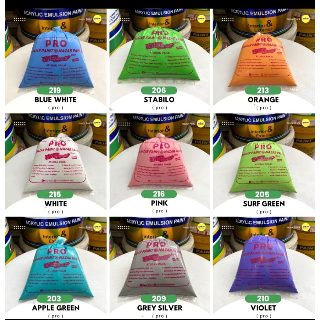 Cat tembok Kiloan Nazar Paint Pro