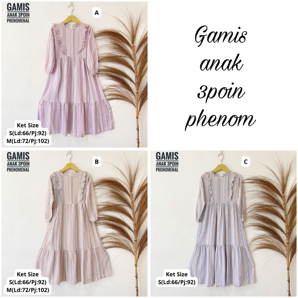 GAMIS ANAK 3 POINT X PHENOMENAL