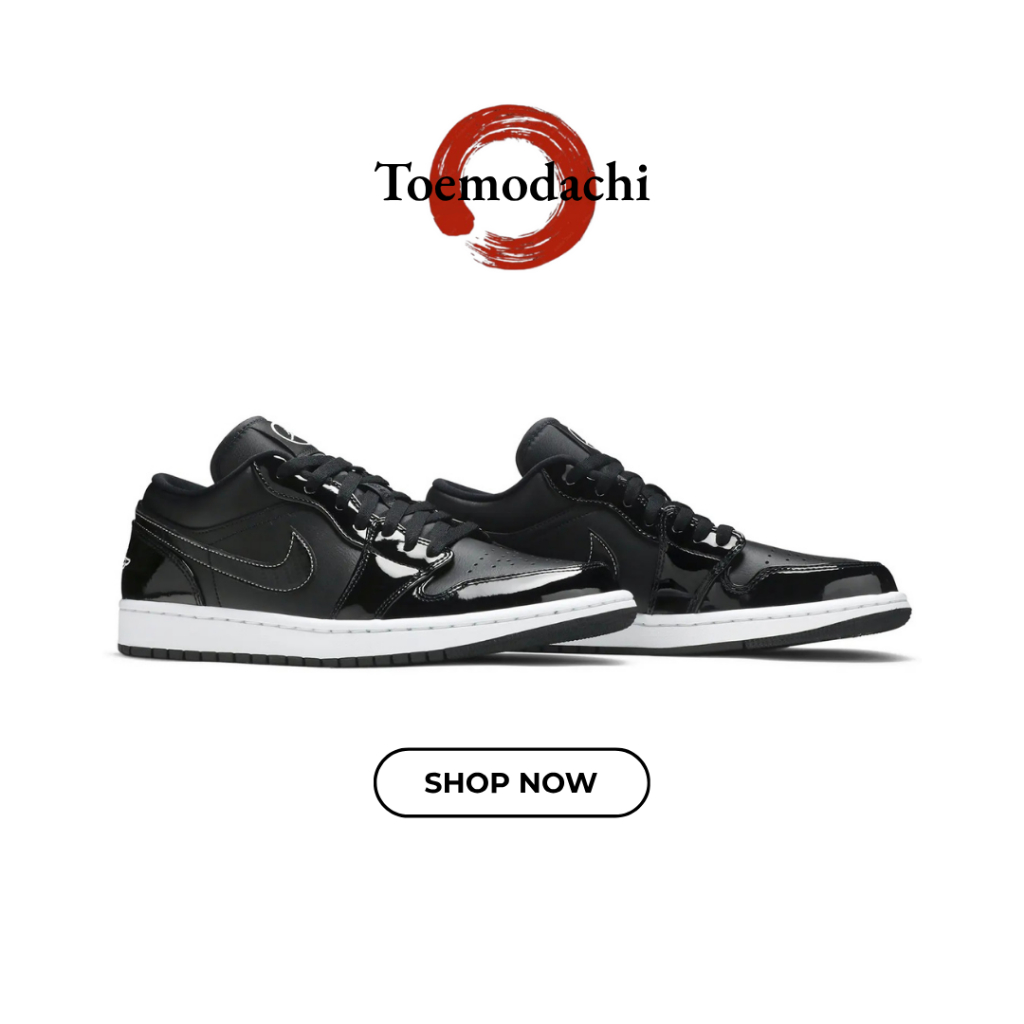 Toemodachi. - Sepatu Sneakers Air Jordan 1 Low SE Black Patent Carbon All Star Authentic