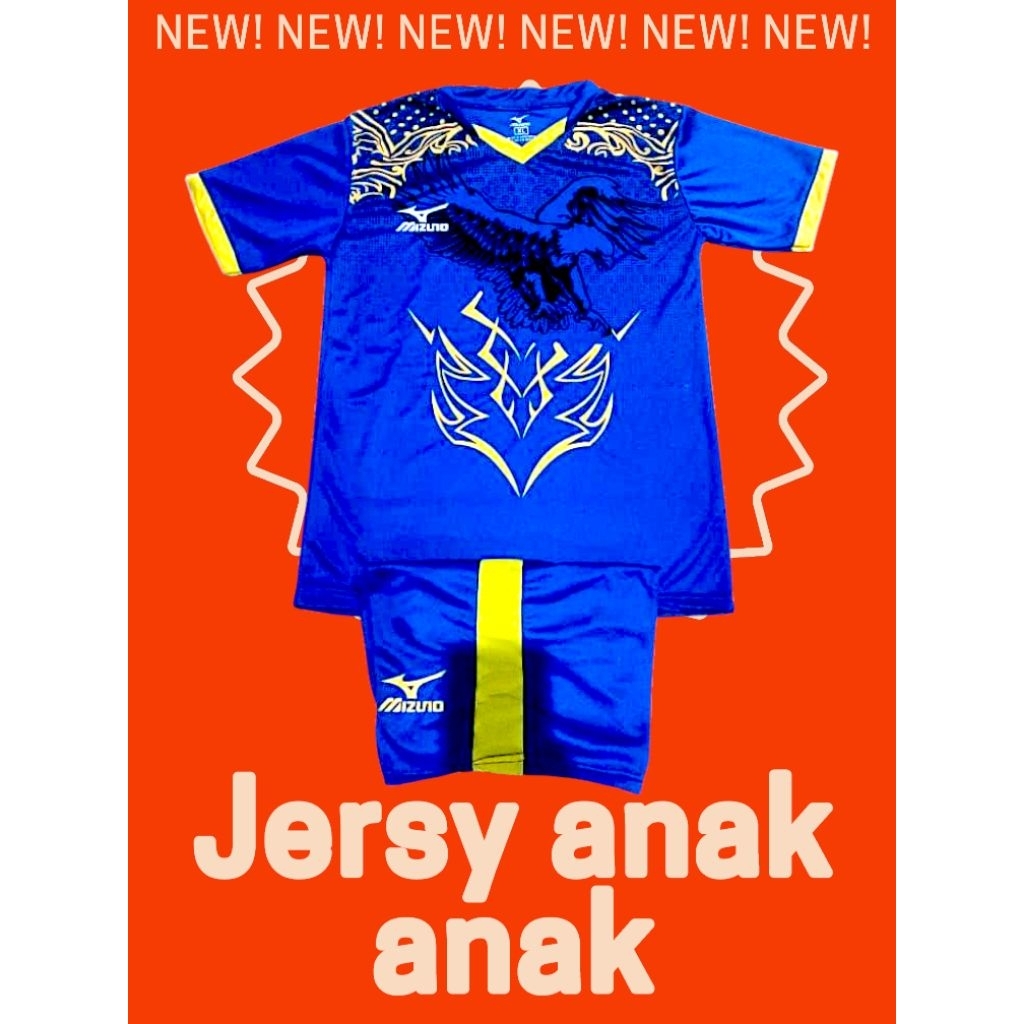 Baju bola baju futsal seragam anak baju olahraga junior anak laki perempuan olahraga