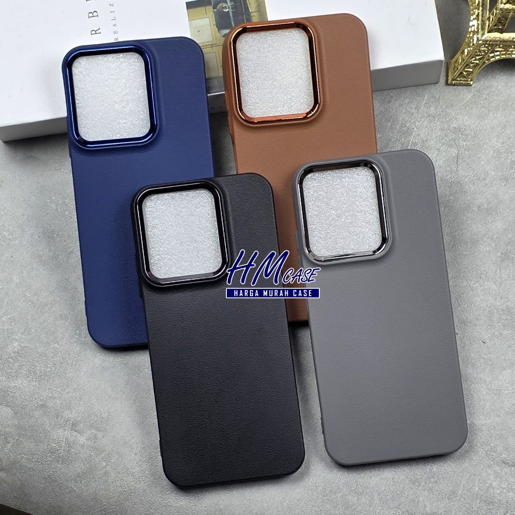 Case Redmi 15C Redmi 14C Redmi 13C SoftCase Macaron Leather List Crom