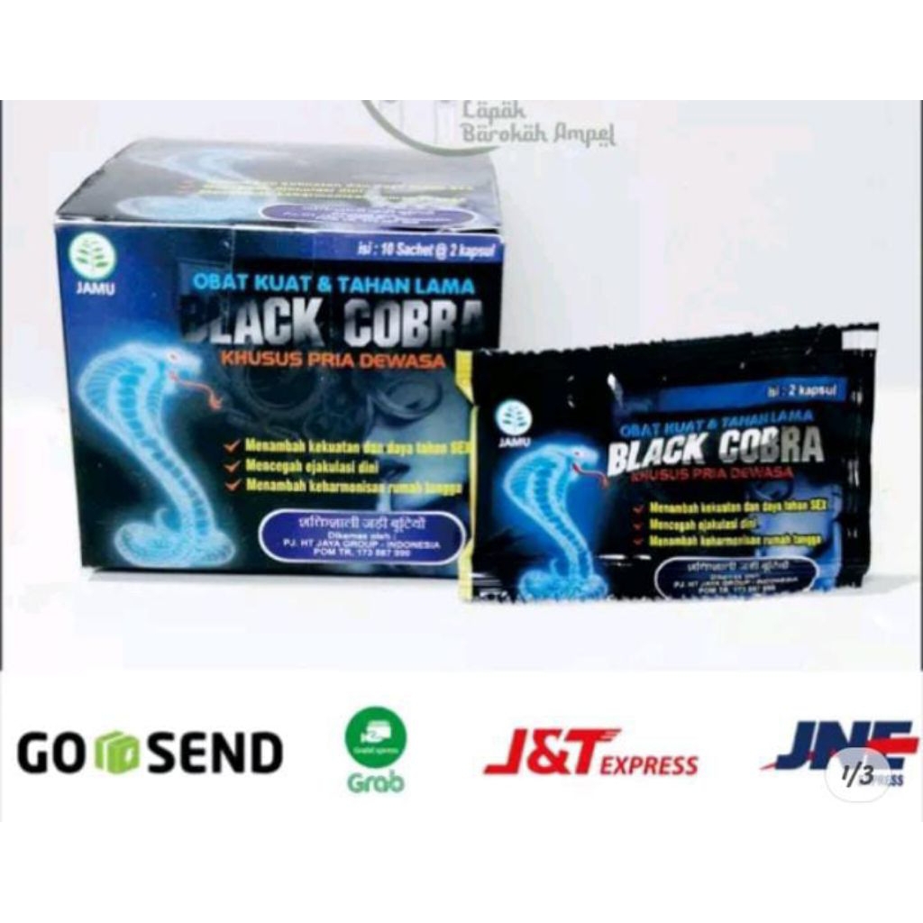 BLCK CBRA Herbal Bl4ck C0br4 Original Obat Herbal Stamina Pria 100% Asli