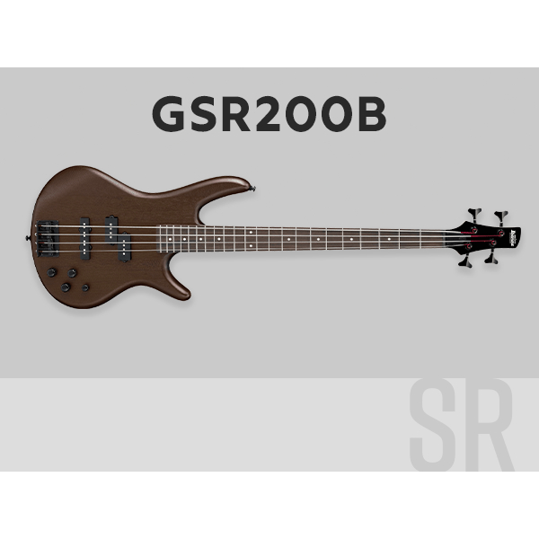 Gitar Bass Elektrik Ibanez Gio Soundgear GSR200B WNF Walnut Flat