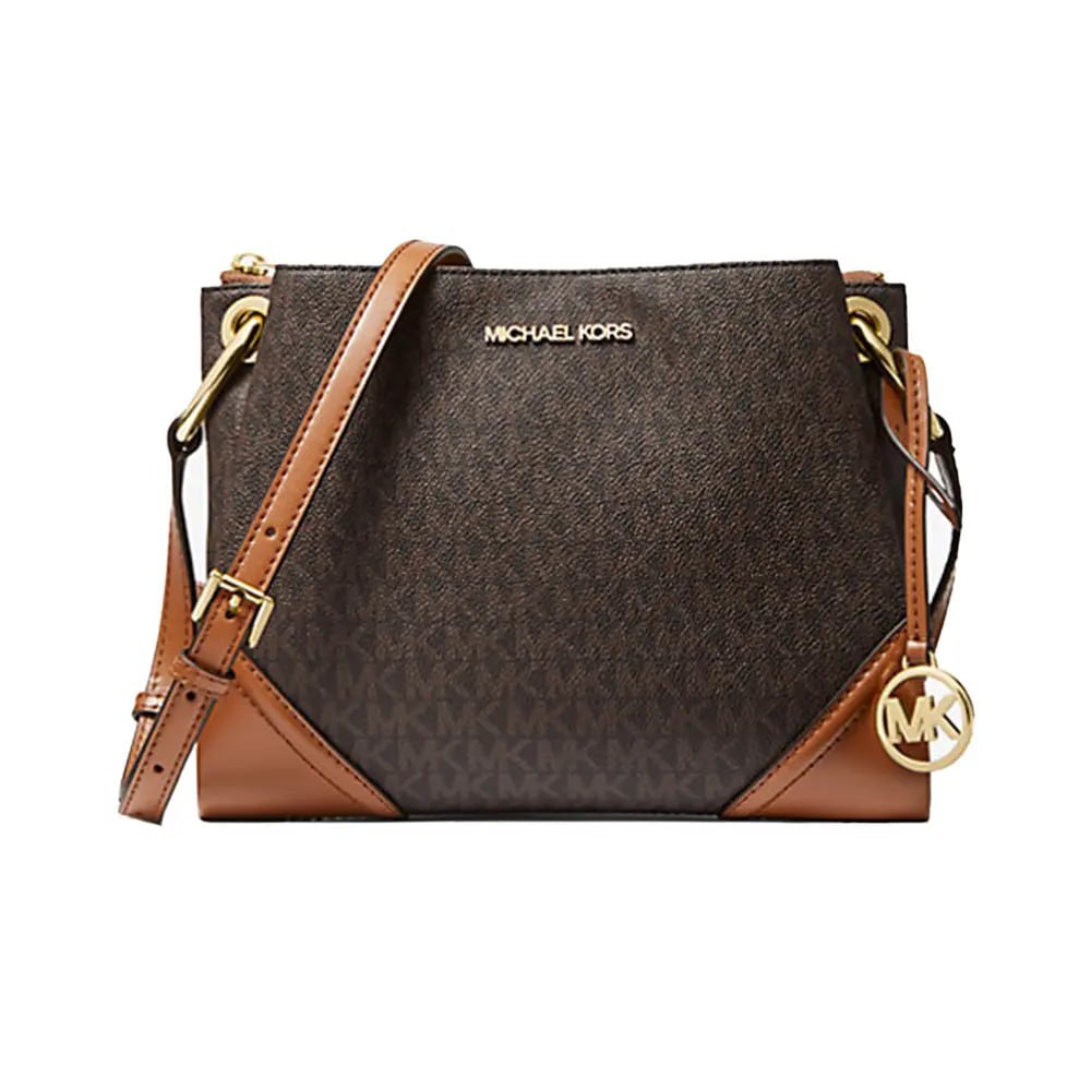 MK Nicole Large Logo Crossbody Bag