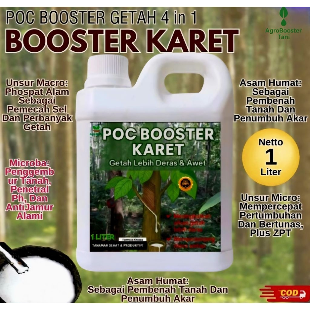 Booster Karet Penambah Getah / Pupuk Atasi Getah Karet Mati / Pupuk Penyubur Tanaman Karet / Pupuk s
