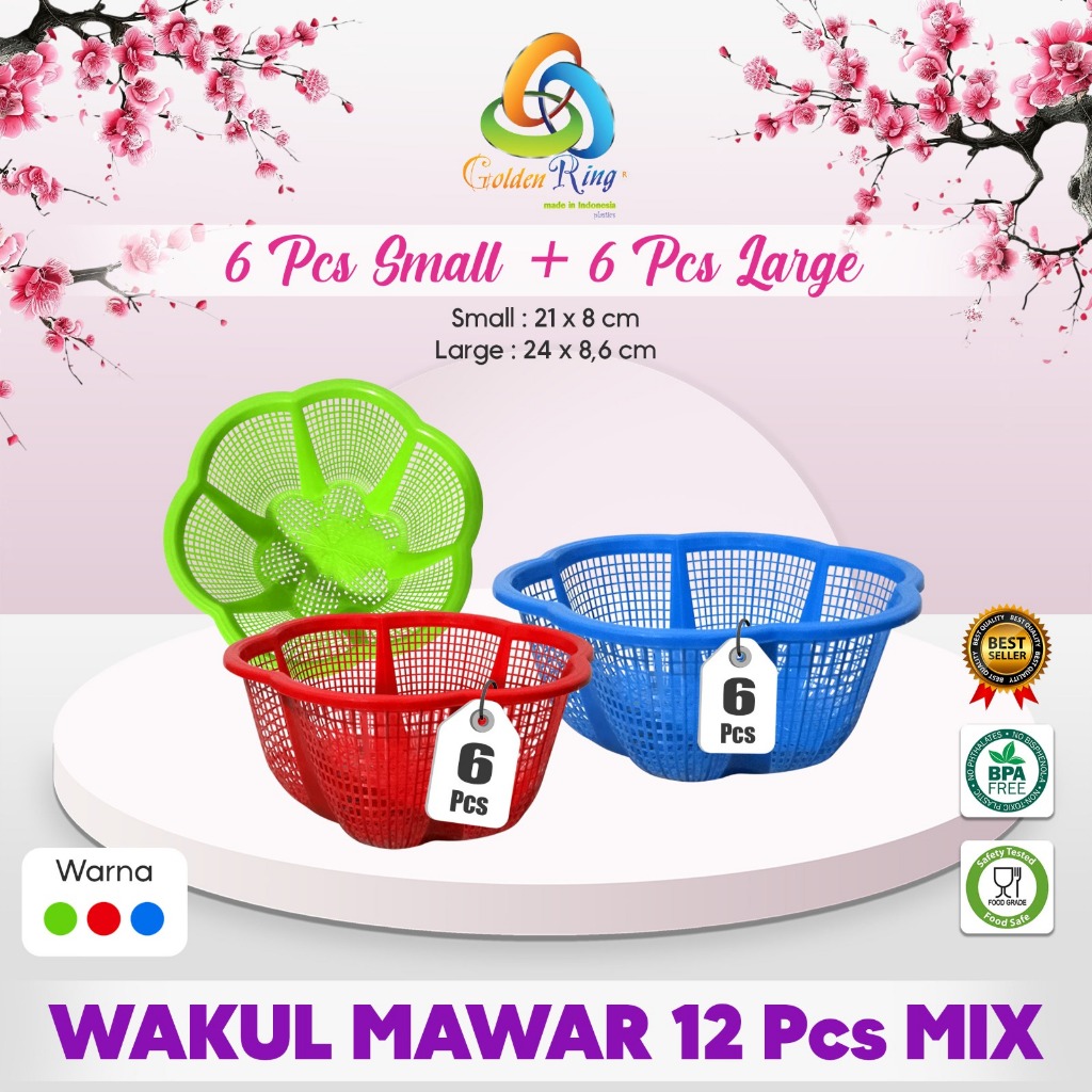 PAKET (WAKUL MAWAR) WAKUL HAJATAN/BASKOM KECIL/BASKOM HAJATAN/BESEK HAJATAN/6 WAKUL MAWAR BESAR+6 WA