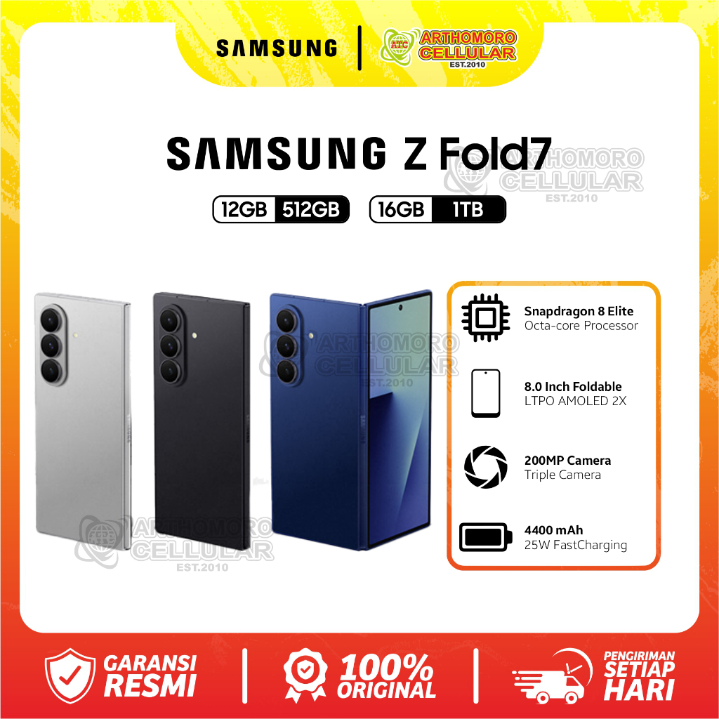 SAMSUNG Z FOLD7 (12/512) & (16/1TB) - GARANSI RESMI