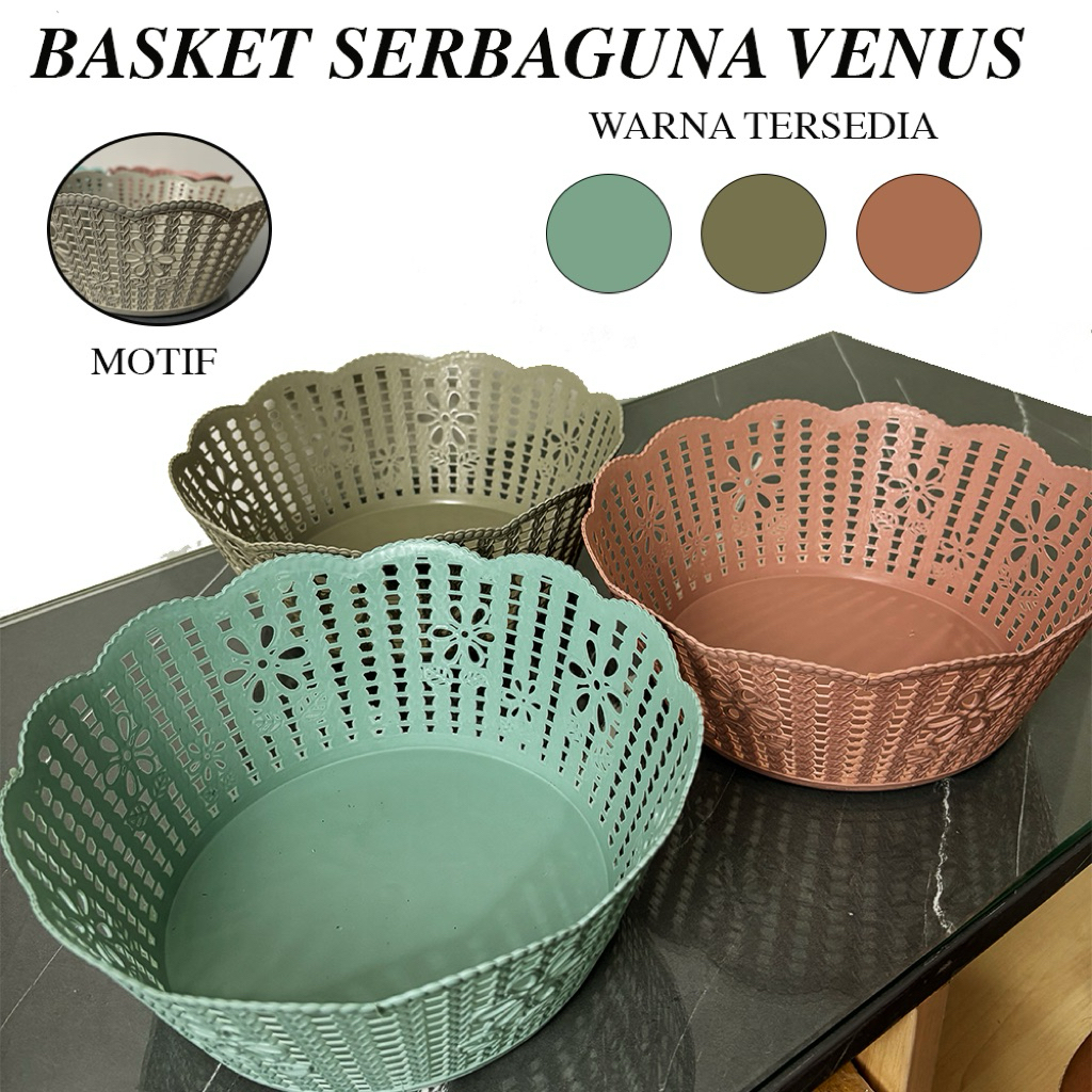 Basket Serbaguna Venus Tempat Buah Basket Hajatan Wadah Souvenir Basket Tempat Kosmetik