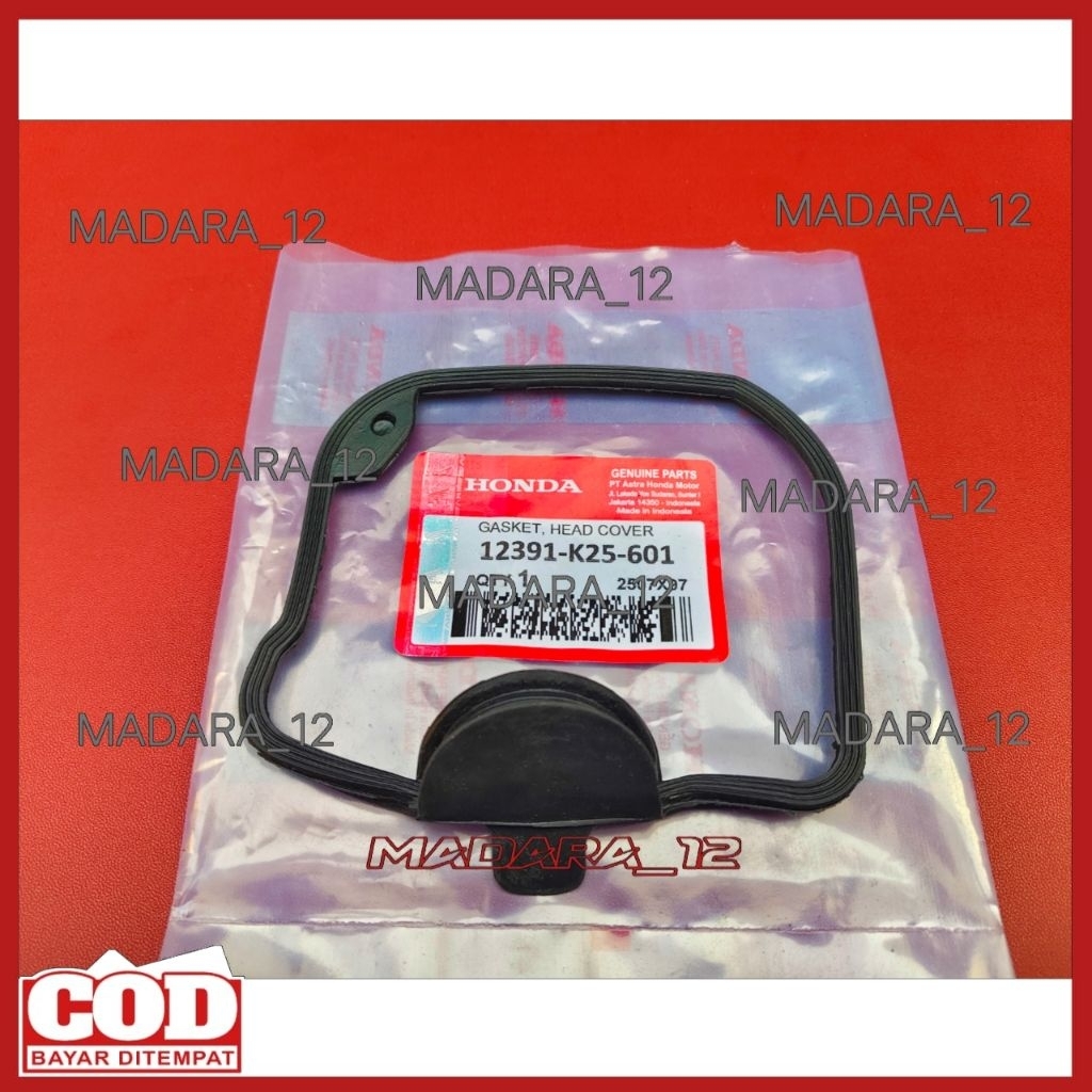 KARET SEAL HEAD 12391-K25-601 HONDA BEAT SPORTY ESP K25G (2014-2016) BEAT SPORTY ESP K81 (2016-2020)