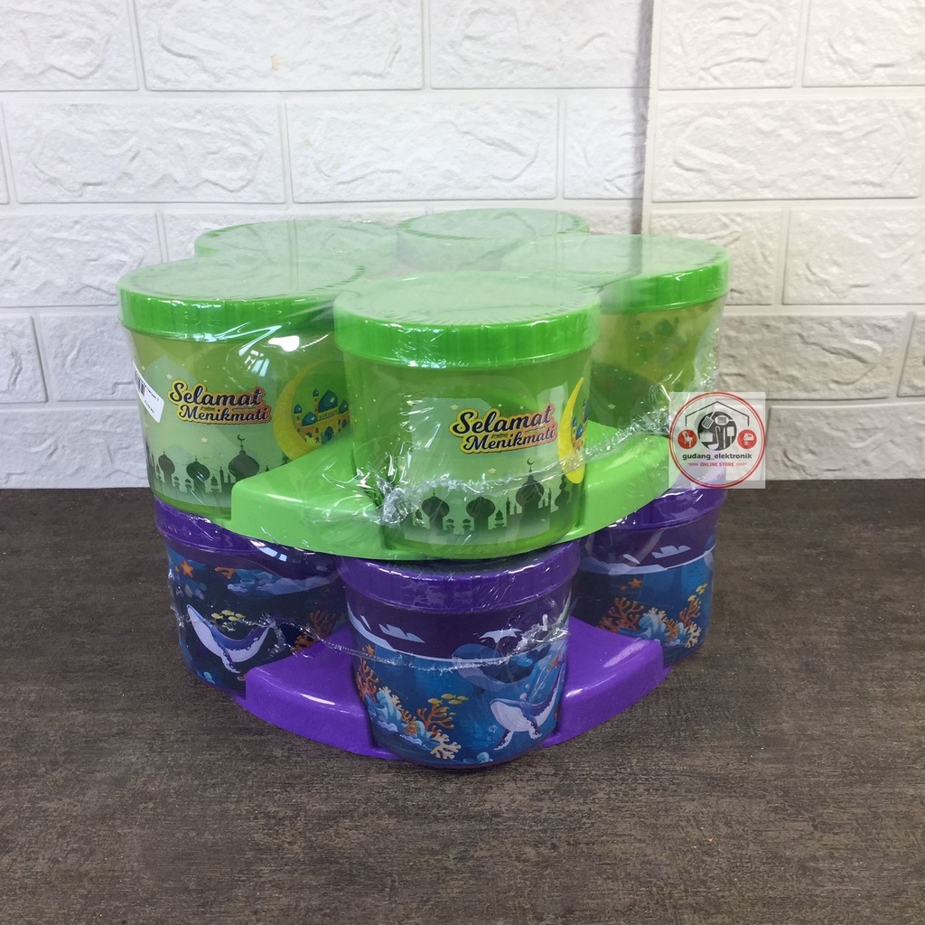Toples set Rotary Toples Set Isi 5 Nampan Tabitha RTST-1050M toples lebaran
