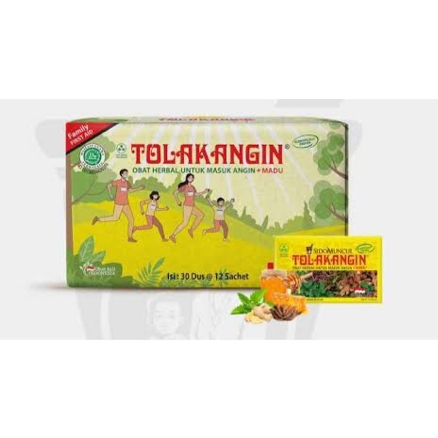 Sidomuncul Tolak angin Cair 1 Karton 30 Dus@12sachet