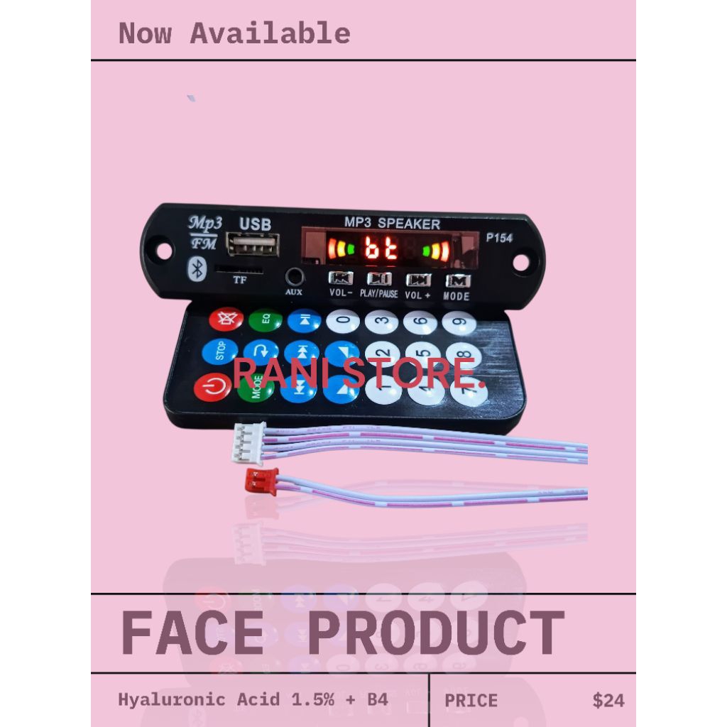 Modul MP3 Bluetooth Tanpa Radio 12V Stereo