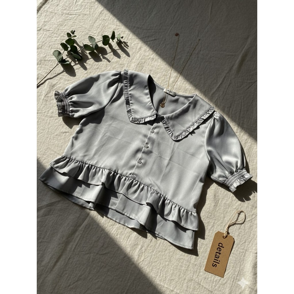 BLOUSE DETAILS WANITA KOREA - BLOUSE KOREA - ATASAN KOREA - ATASAN WANITA - DETAILS